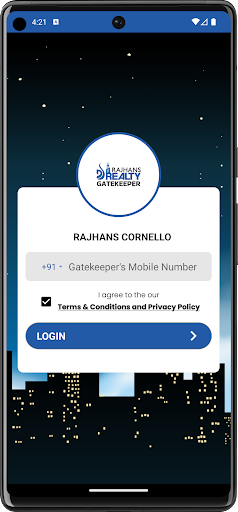 Android application Gatekeeper Rajhans Realty screenshort
