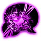GO SMS - Purple Hearts icon