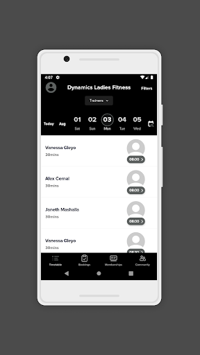 Dynamic Ladies Fitness Screen 3