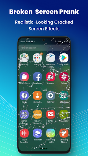 Android application Broken Screen & display prank screenshort