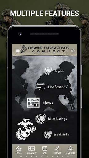 USMC Reserve Connect Screen 2