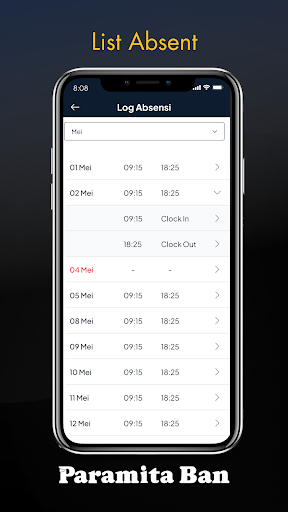 Paramita Ban - HRIS Screen 3