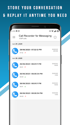 Call Recorder for messaging Screen 3