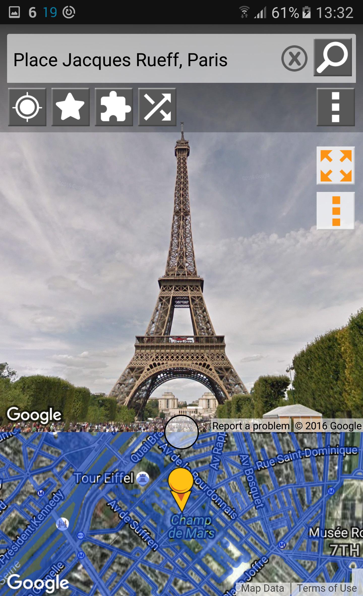 Android application Street Panorama View screenshort