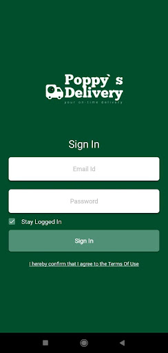 Poppys Delivery Vendor Screen 2