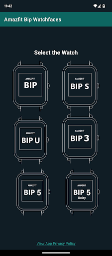 Android application Watchfaces Amazfit Bip 3/5 & U screenshort