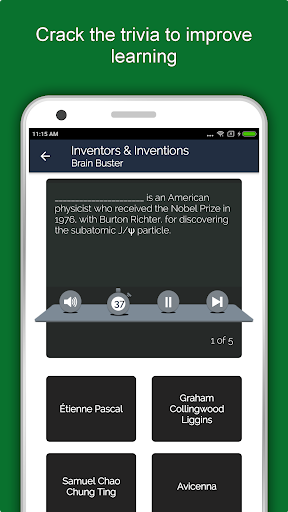 Screenshot of Inventions and Inventors App