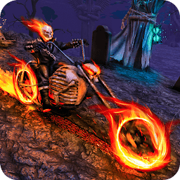「幽靈自行車騎手模擬器：魔鬼摩托遊戲」圖示圖片