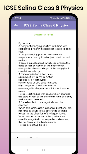 ICSE Selina Class 6 Physics Screen 3