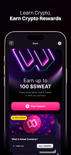 Screenshot of Sweat Wallet: Crypto & Rewards