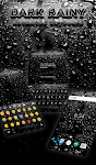 screenshot of Dark Rainy Keyboard Wallpaper