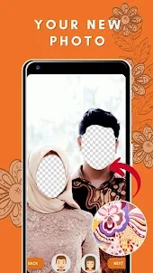 Beauty Hijab Couple Batik