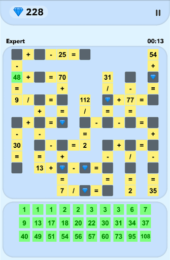 Math Crossword Puzzles Screen 2