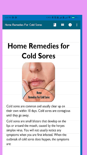 Home Remedies For Cold Sores Screen 2