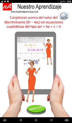 Android application Solución ecuación. cuadrática screenshort