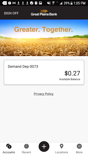 Great Plains Bank Screen 2