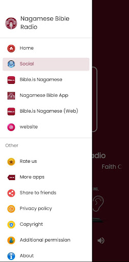 Android application Nagamese Bible Radio screenshort