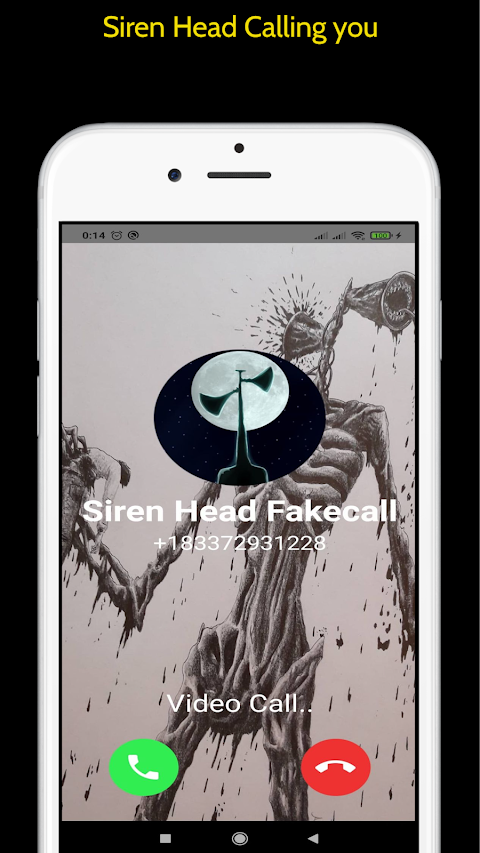 Fake Call From Siren Head - Scary Video Callのおすすめ画像5