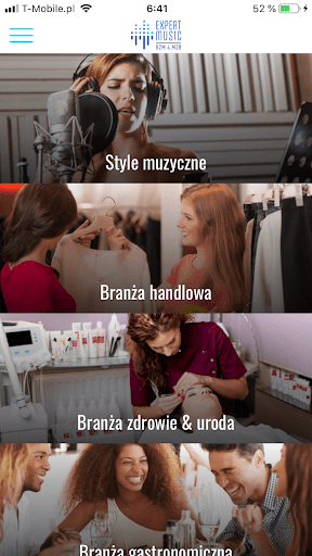 ExpertMusic dla biznesu Polska Screen 2