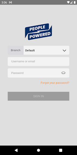 Android application People Powered LMS screenshort