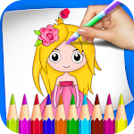 Cover Image of Download Princess Coloring Book & Drawing Book For Kids 1.0.7 APK