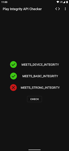 Play Integrity API Checker Screen 3
