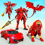 Royal Dragon Robot Car Transform Game icon