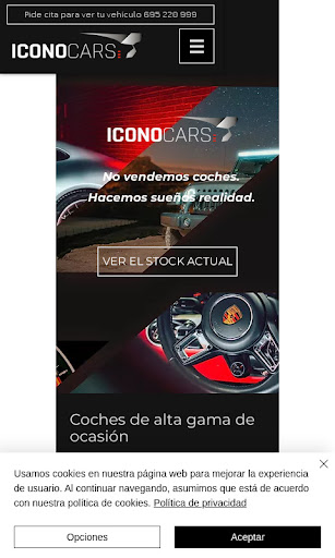 Android application ICONO CARS screenshort