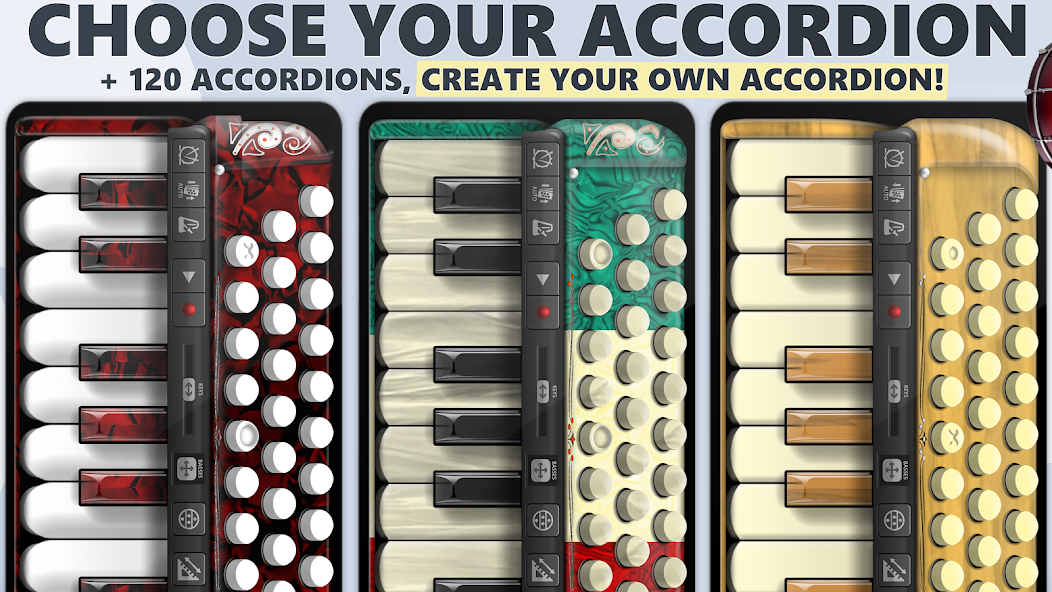 Accordion Piano 3.1.8 APK + Мод (Unlimited money) за Android