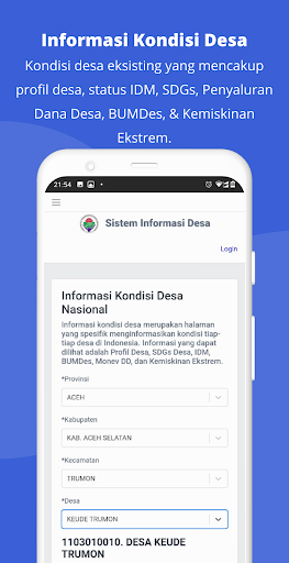 Sistem Informasi Desa Screen 3