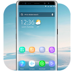Blue Smooth Business  APUS  theme & HD wallpapers Apk