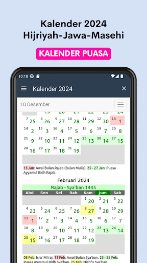 Android application Kalender Hijriyah 2024 screenshort