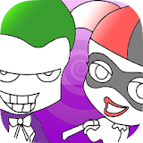 Coloring Harley Joker game icon