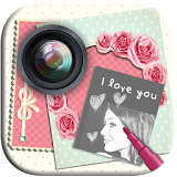 photo frames love cards icon