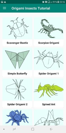 Paper Origami Insect Easy Stepのおすすめ画像4