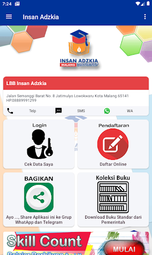 Android application Insan Adzkia Edu Institute screenshort