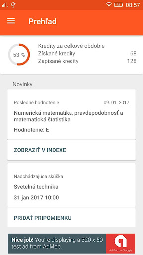 MAIS Študent Screen 2
