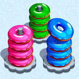 Donut Hoop Stack 3d - Color Sort Puzzle Game icon