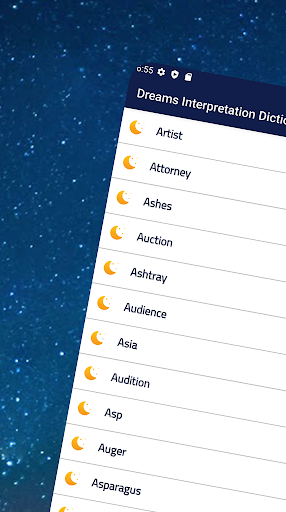 Android application Dreams Dictionary screenshort