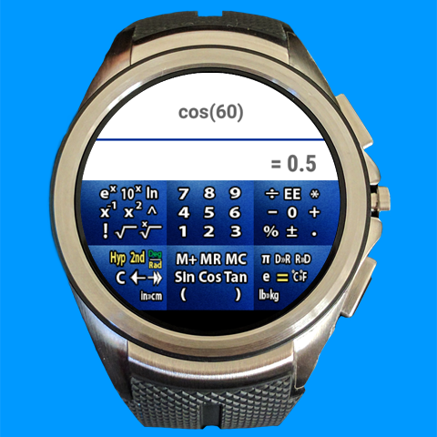 Android application FlickKey Calculator for Wear screenshort