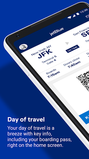 Screenshot of JetBlue - Book & manage trips