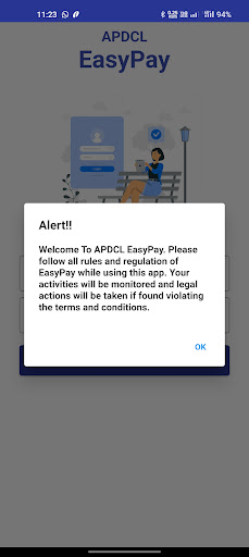 Android application APDCLEasyPay screenshort