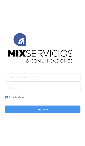 Android application Mix Servicios screenshort
