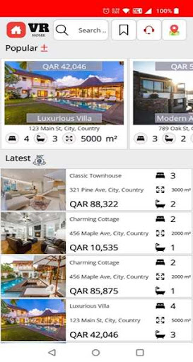 Android application Qatar VR Home screenshort