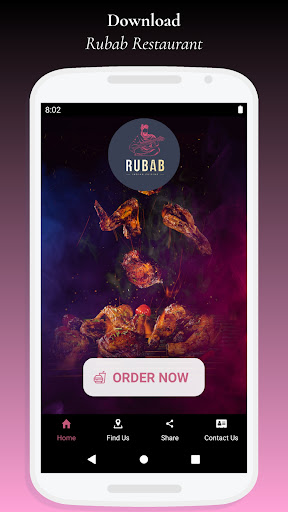 Android application Rubab Restaurant screenshort
