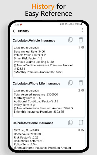 Insurance Calculations Tool
