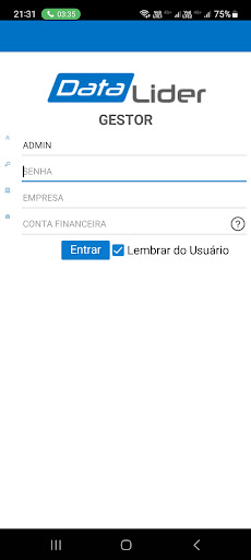 Android application Datalider Gestor screenshort