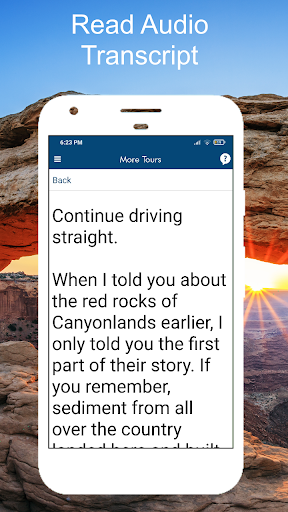 Screenshot of Canyonlands GPS Audio Guide