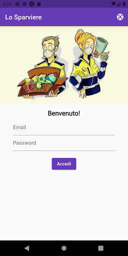 Android application Lo Sparviere screenshort