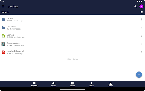 ownCloud Screenshot